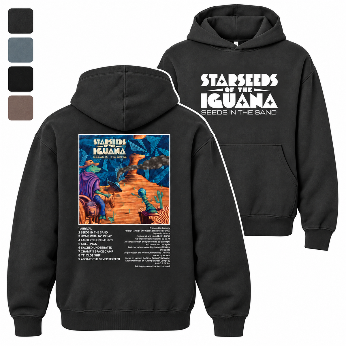 STARSEEDS OF THE IGUANA SEEDS IN THE SAND HOODIE