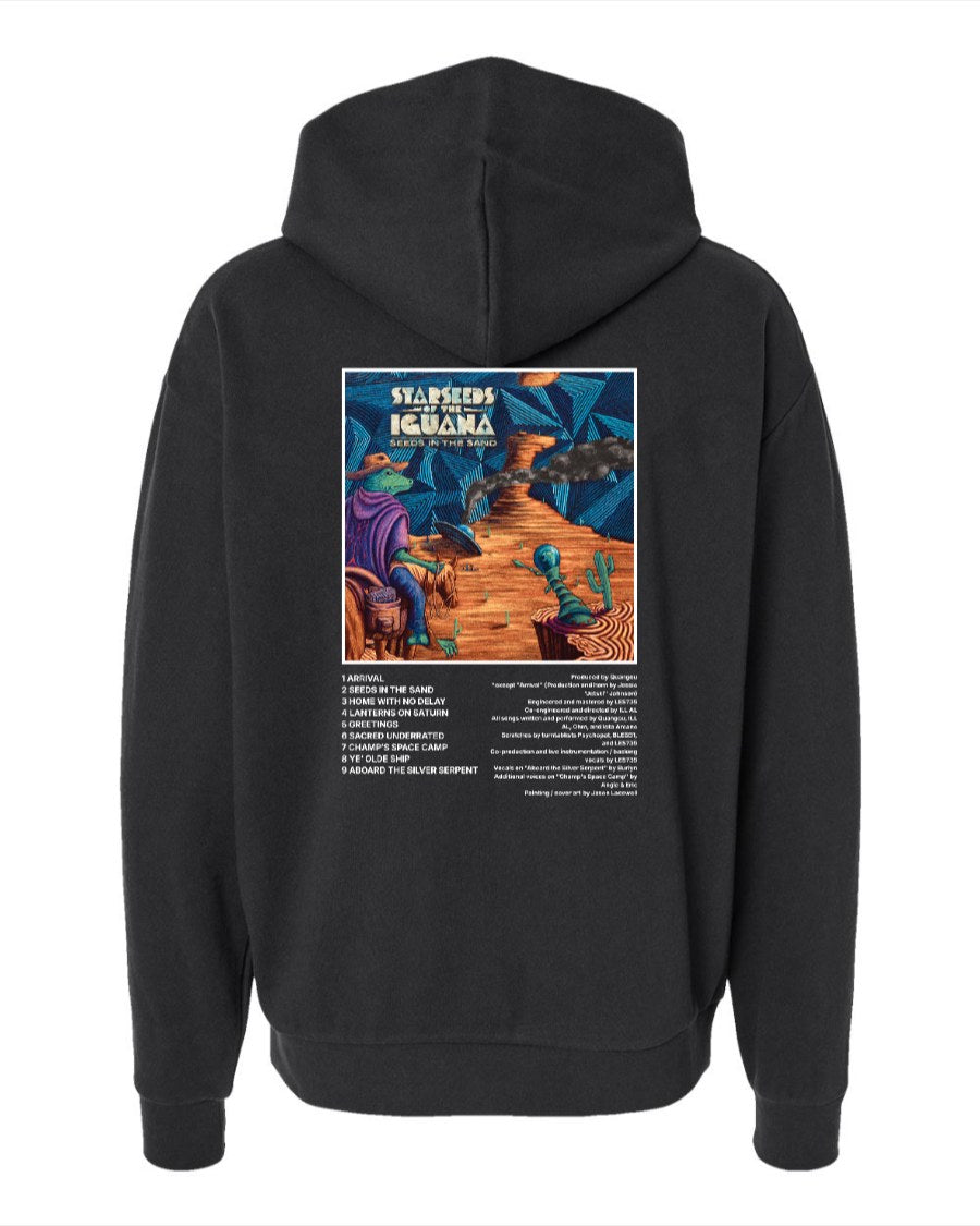 STARSEEDS OF THE IGUANA SEEDS IN THE SAND HOODIE