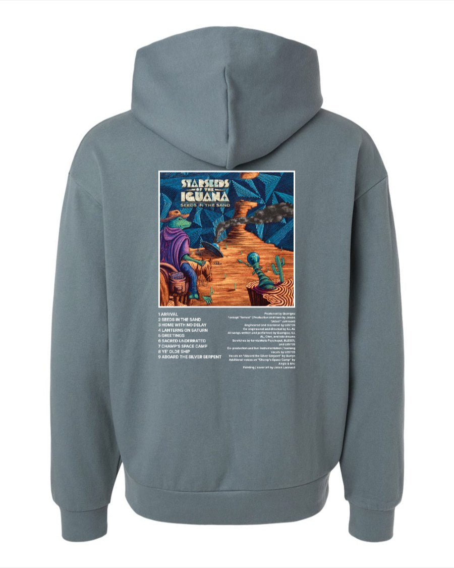 STARSEEDS OF THE IGUANA SEEDS IN THE SAND HOODIE