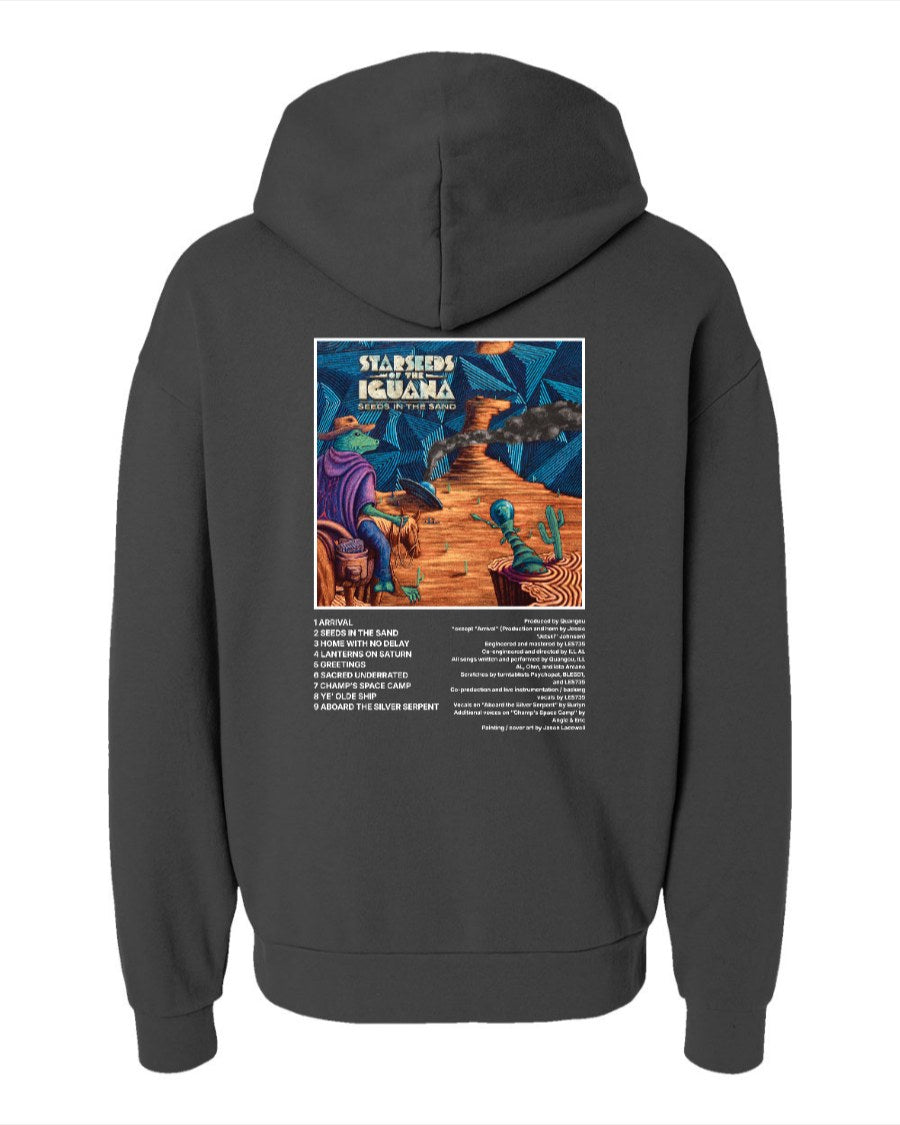 STARSEEDS OF THE IGUANA SEEDS IN THE SAND HOODIE