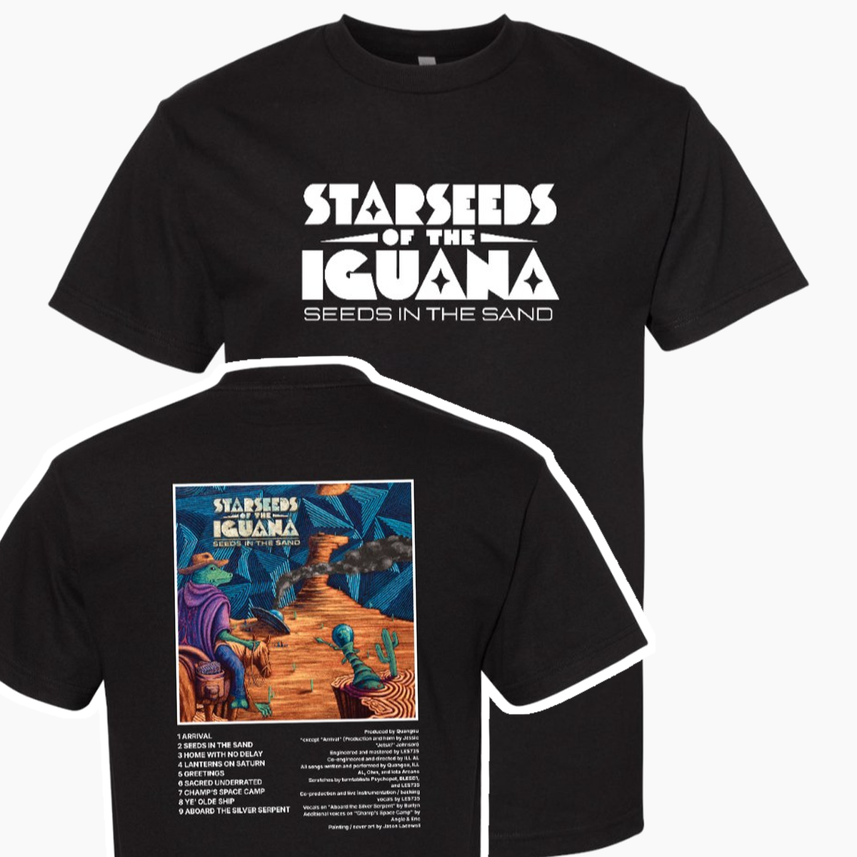 STARSEEDS OF THE IGUANA SEEDS IN THE SAND TEE